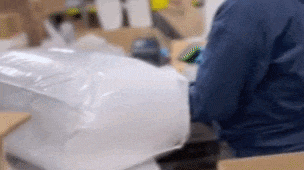 Warehouse staff managing heavy home goods and lifestyle products fulfillment at a Canadian clothing 3PL warehouse